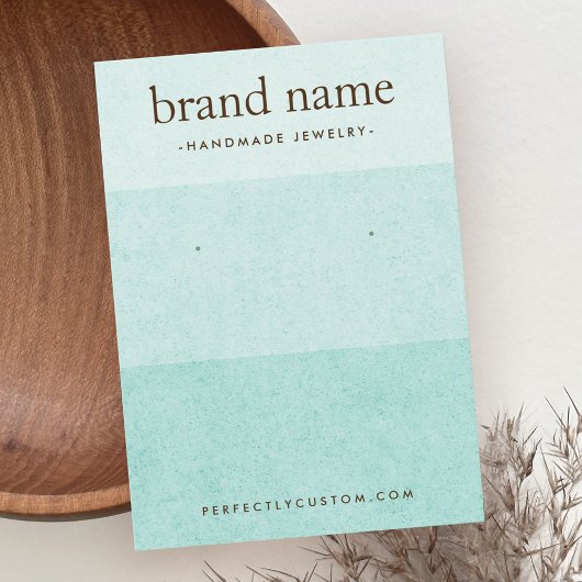 Carte d'affichage pour oreille à texture bleu mari