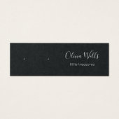 Carte d'affichage pour petit étui noir portant bij (Devant)