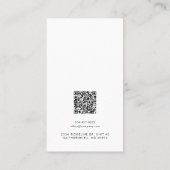 Carte d'affichage QR Code et logo d'entreprise (Dos)