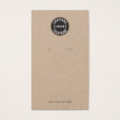 Carte d'affichage QR Code et logo d'entreprise (Devant)