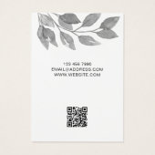 Carte d'affichage QR Code Grey Aquarelle (Dos)