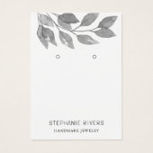 Carte d'affichage QR Code Grey Aquarelle (Devant)
