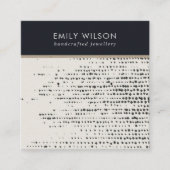 CARTE D'AFFICHAGE RETRO BLACK WHITE DOTS STUD EARR (Devant)