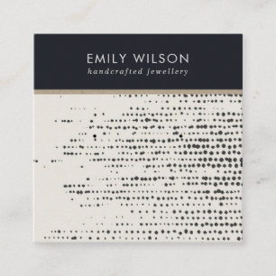 CARTE D'AFFICHAGE RETRO BLACK WHITE DOTS STUD EARR