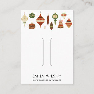 CARTE D'AFFICHAGE RÉTRO CHRISTMAS ORNAMENT HAIR CL