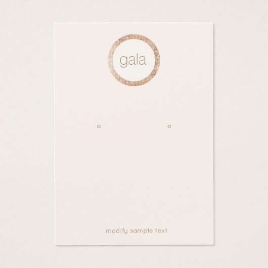 Carte d'affichage Retro Rose Gold Sequins (Devant)