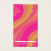 Carte d'affichage rétro Wave Earring Collier bijou (Devant)