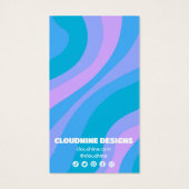 Carte d'affichage rétro Wave Earring Collier bijou (Dos)
