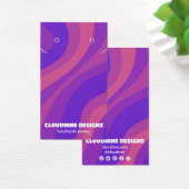 Carte d'affichage rétro Wave Earring Collier bijou (Bureau)