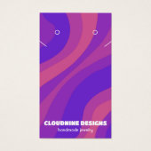 Carte d'affichage rétro Wave Earring Collier bijou (Devant)