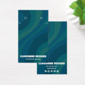 Carte d'affichage rétro Wave Earring Collier bijou (Bureau)