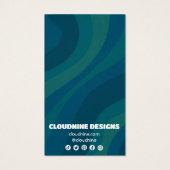 Carte d'affichage rétro Wave Earring Collier bijou (Dos)