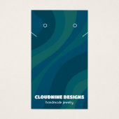 Carte d'affichage rétro Wave Earring Collier bijou (Devant)