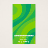 Carte d'affichage rétro Wave Earring Collier bijou (Dos)