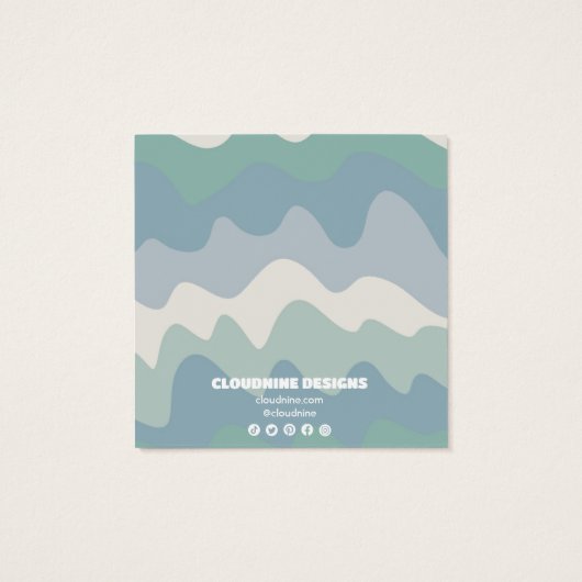 Carte d'affichage Retro Waves Earring Collier Bijo (Dos)