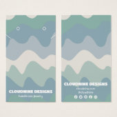 Carte d'affichage Retro Waves Earring Collier Bijo (Devant & derrière)