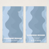 Carte d'affichage Retro Waves Earring Collier Bijo (Devant & derrière)