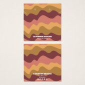 Carte d'affichage Retro Waves Earring Collier Bijo (Devant & derrière)