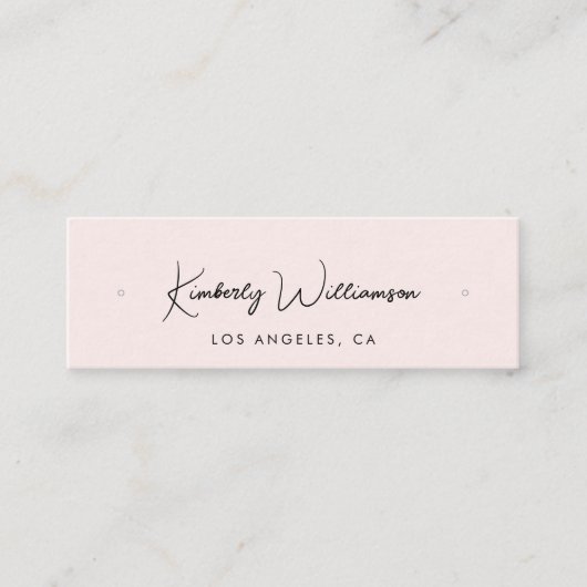 Carte d'affichage rose à l'appui du code QR de scr (Devant)