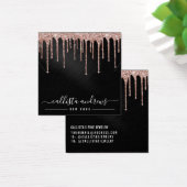 Carte d'affichage rose Gold Black Parties scintill (Bureau)