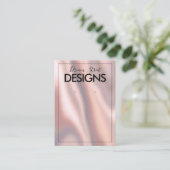 Carte d'affichage rose Gold Color Shift Silk Earri (Debout devant)