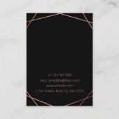 Carte d'affichage rose Gold Foil (Dos)