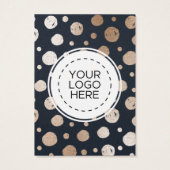 Carte d'affichage rose Gold Navy Blue Earring (Dos)