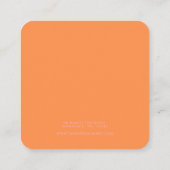 Carte d'affichage rose orange rayé Boucles d'oreil (Dos)