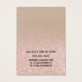 Carte d'affichage rose Parties scintillant or Kraf (Dos)