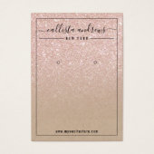 Carte d'affichage rose Parties scintillant or Kraf (Devant)