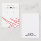 Carte d'affichage rouge Abstraite de l'aquarelle (Devant / Derrière)