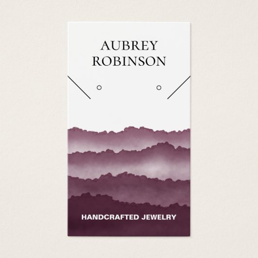 Carte d'affichage rouge Magic Misty Mountains (Devant)