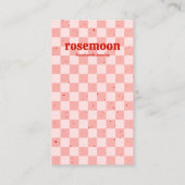 Carte d'affichage rouge rouge rose (Devant)