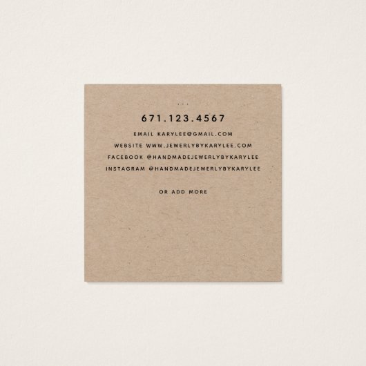 Carte d'affichage Rustic Laurel Leaf Stud oreille (Dos)