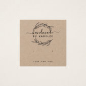 Carte d'affichage Rustic Laurel Leaf Stud oreille (Devant)