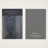 Carte d'affichage Rustic Wood Grain Earring Bijoux (Devant & derrière)