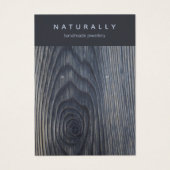 Carte d'affichage Rustic Wood Grain Earring Bijoux (Devant)