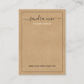 Carte d'affichage Rustique Brown Kraft Papier Look (Devant)