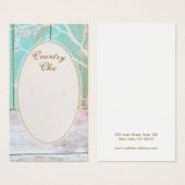 Carte d'affichage rustique de l'oreille par pays (Devant & derrière)