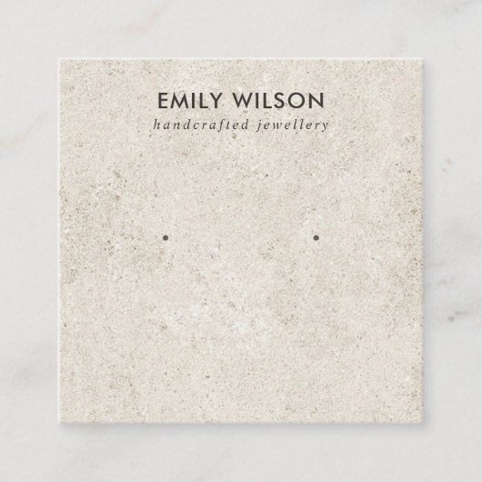 CARTE D'AFFICHAGE RUSTIQUE DE STUCCO BLANC STUD EA (Devant)