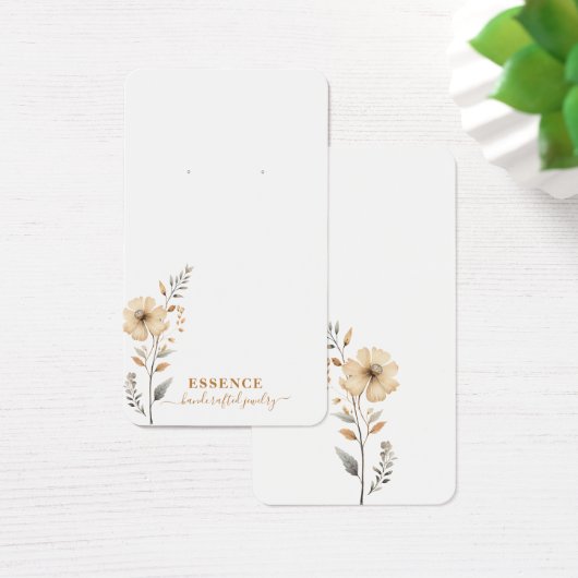 Carte d'affichage Rustique Fleurs sauvages d'aquar (Bureau)