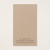 Carte d'affichage Rustique Fleurs sauvages Whimsic (Dos)