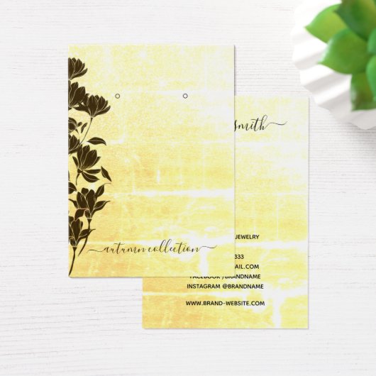 Carte d'affichage Rustique Floral Autumn Boho orei (Bureau)