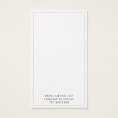 Carte d'affichage Rustique Floral Oreille Bijoux (Dos)