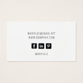 Carte d'affichage Rustique Floral Oreille Bijoux (Dos)