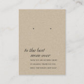 CARTE D'AFFICHAGE RUSTIQUE KRAFT MOM (Devant)