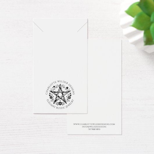 Carte d'affichage Rustique pour bijoux en collier (Bureau)