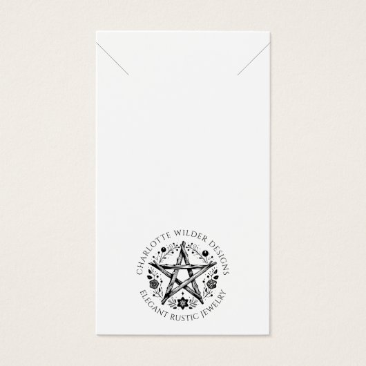 Carte d'affichage Rustique pour bijoux en collier (Devant)