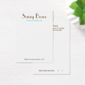 Carte d'affichage Sassy Bow & Jewelry (Bureau)