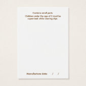 Carte d'affichage Sassy Bow & Jewelry (Dos)